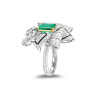 RichandRare-RARE-EMERALD, ENAMEL AND DIAMOND 'RIBBON' RING